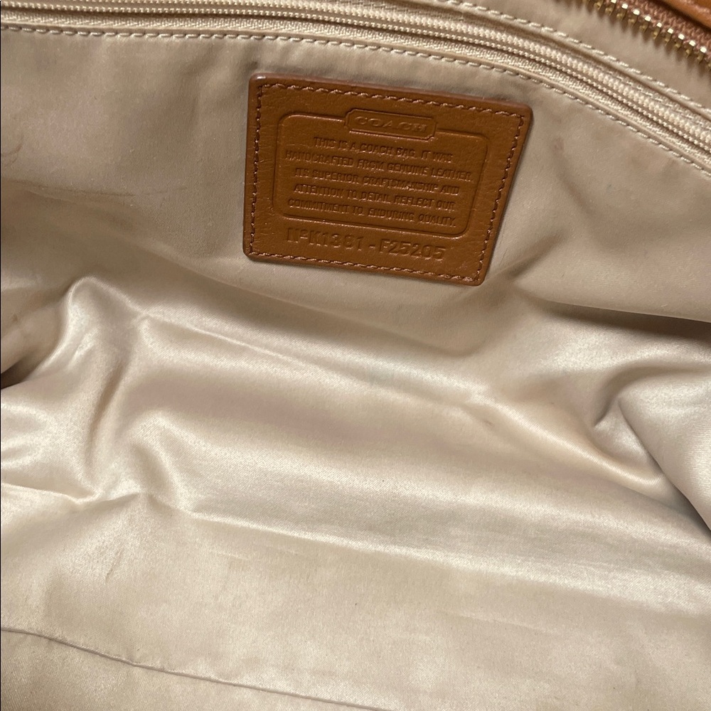 Coach Brown Leather Tote Bag - Picture 11 of 15